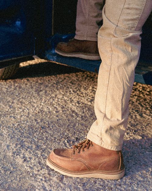 worker wearing shoes